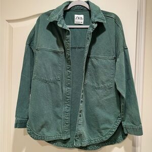 ZARA OVERSIZED GREEN JACKET